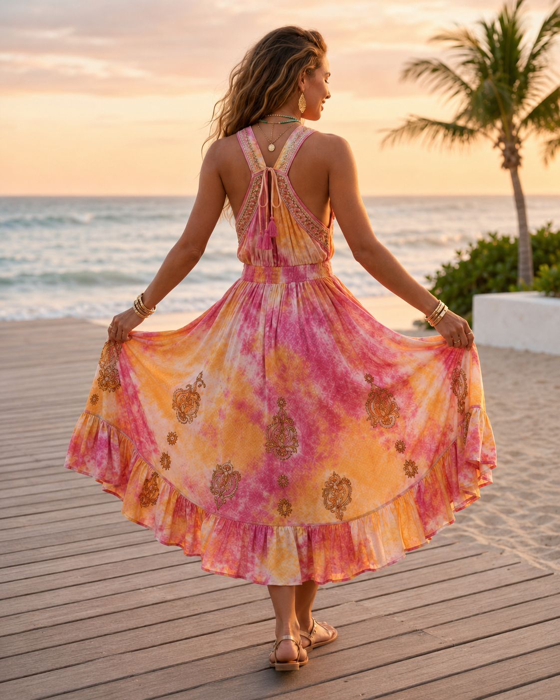 Aire Playa – Boho Strappy Maxi Dress | Beach & Summer