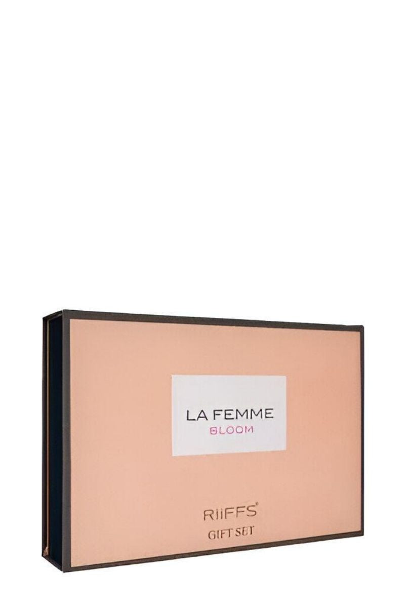 Riiffs La Femme Bloom Gift Set – Eau de Parfum 100 ml + Shower Gel 100 ml + Body Lotion 100 ml
