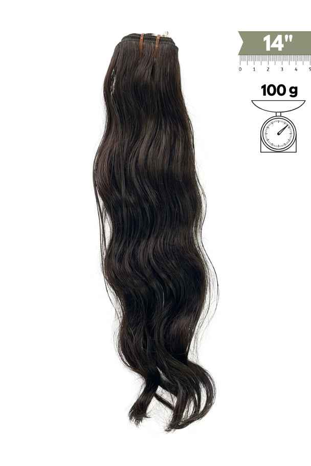 Extensiones de Cabello Natural Remy Ondulado Cosido 35 cm (14”) Virgin Hair