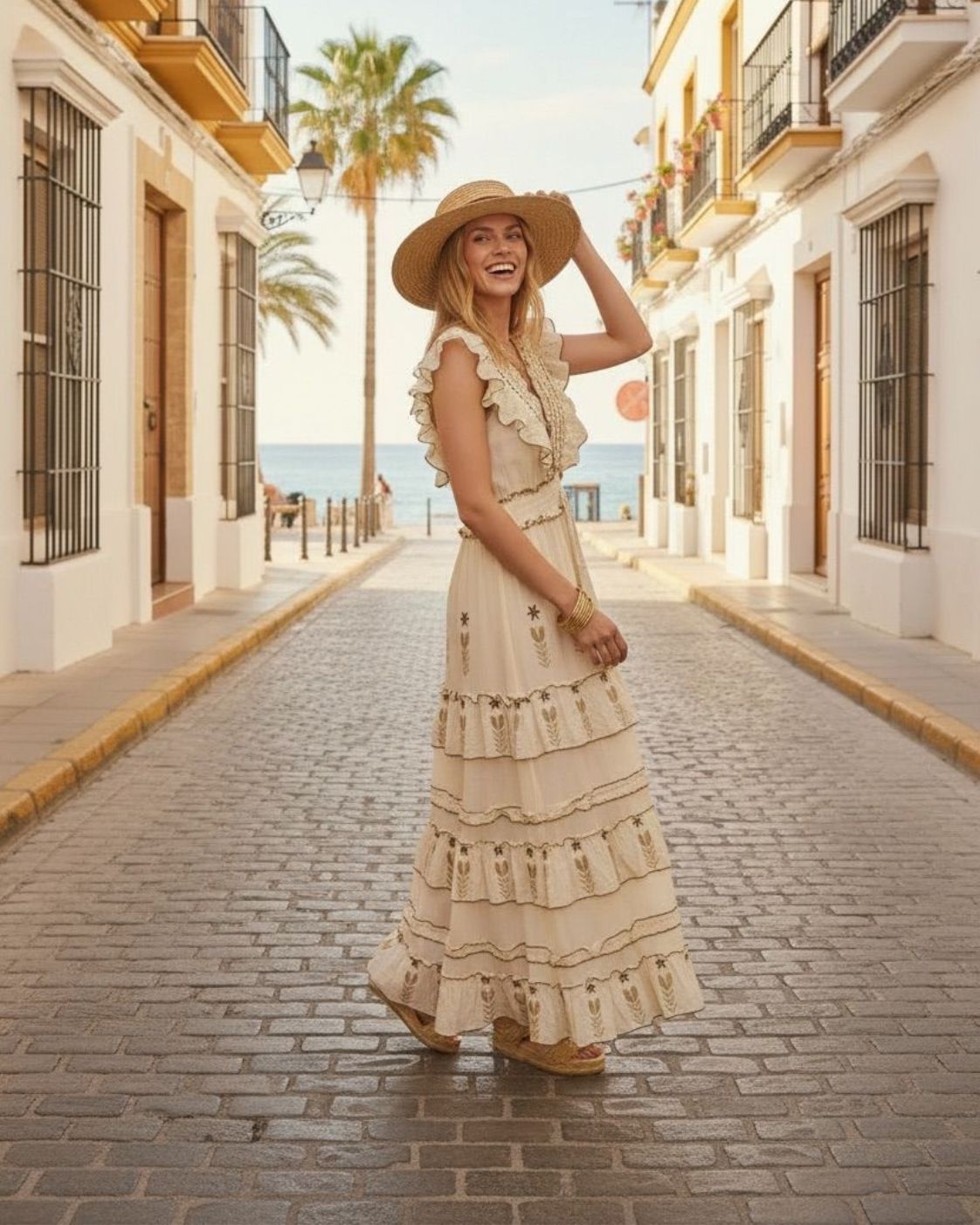 Velora Maxi – Vestido Largo Boho Bordado | Fiesta y Día a Día