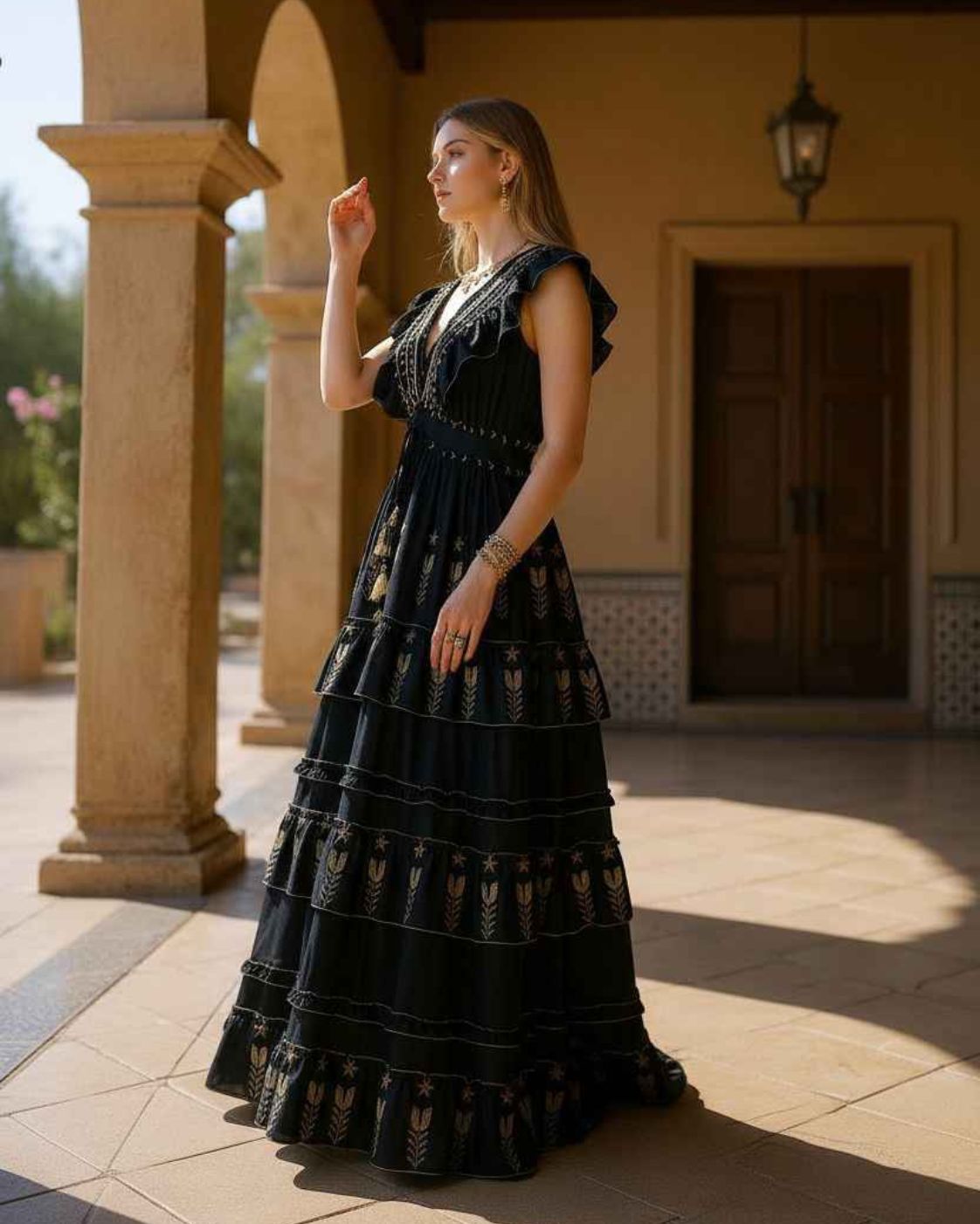 Velora Maxi – Vestido Largo Boho Bordado | Fiesta y Día a Día