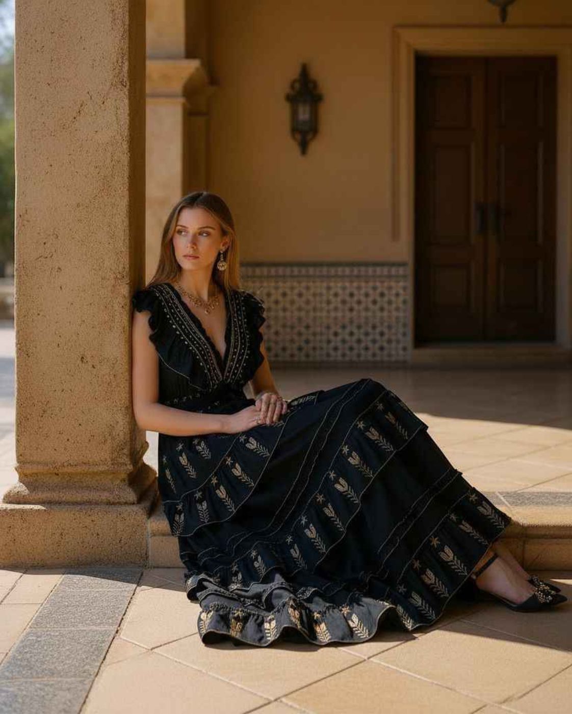 Velora Maxi – Vestido Largo Boho Bordado | Fiesta y Día a Día