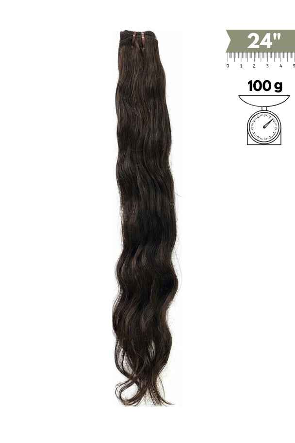 Extensiones de Cabello Natural Remy Ondulado Cosido 60 cm (24”) Virgin Hair