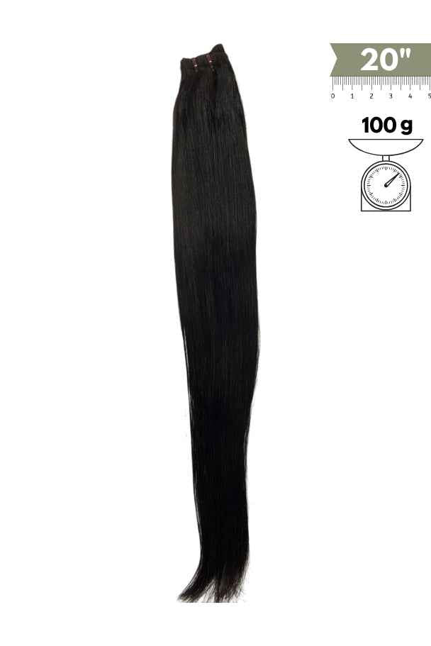 Extensiones de Cabello Natural Remy Liso Cosido 50 cm (20”) Virgin Hair