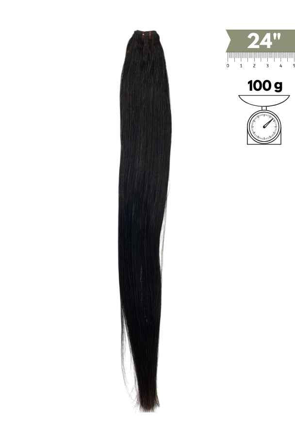 Extensiones de Cabello Natural Remy Liso Cosido 60 cm (24”) Virgin Hair