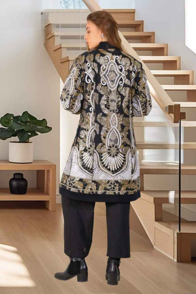 Abrigo Largo Bordado Imperial Boho