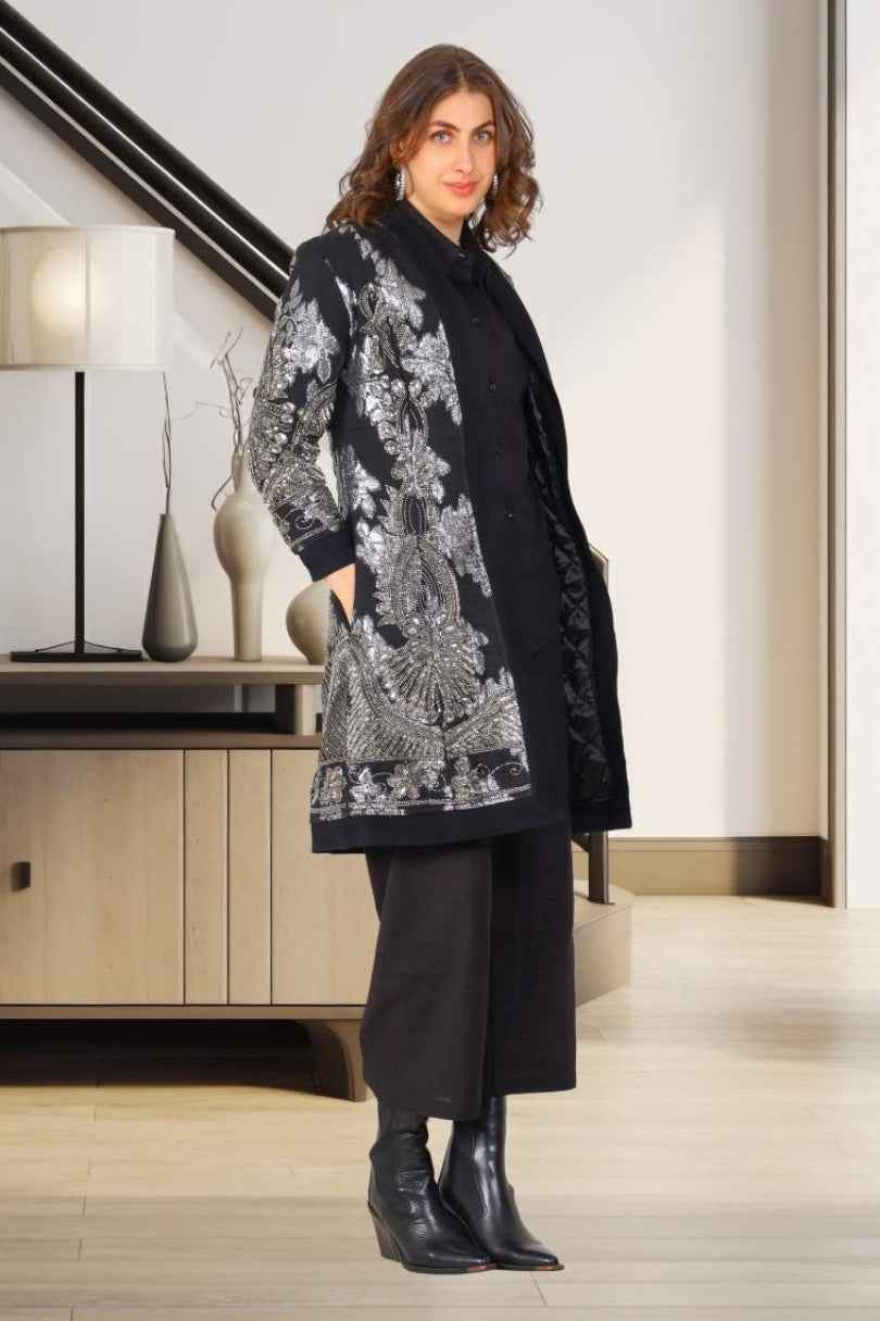 Abrigo Largo Bordado Imperial Boho