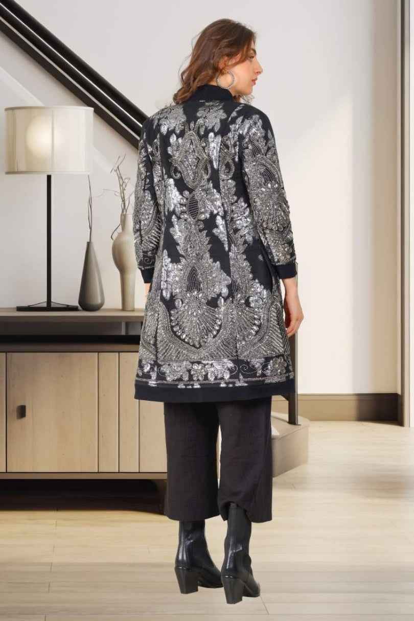 Abrigo Largo Bordado Imperial Boho