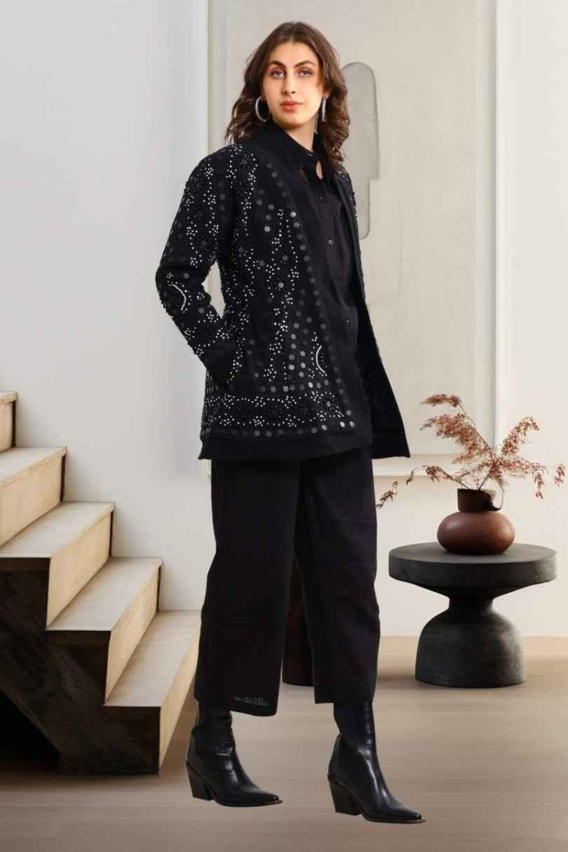 Chaqueta Corta Espejos Artesanal Boho