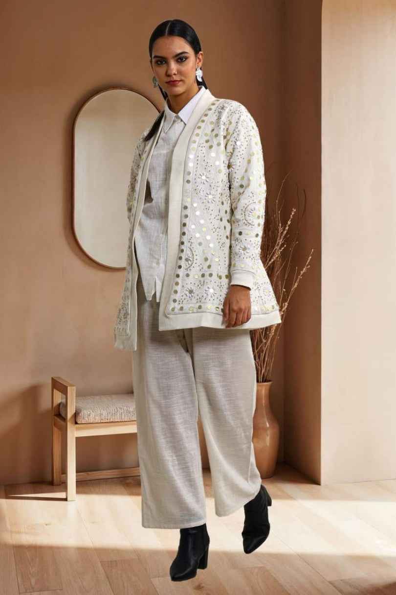 Chaqueta Corta Espejos Artesanal Boho