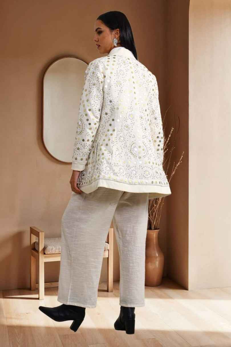 Chaqueta Corta Espejos Artesanal Boho