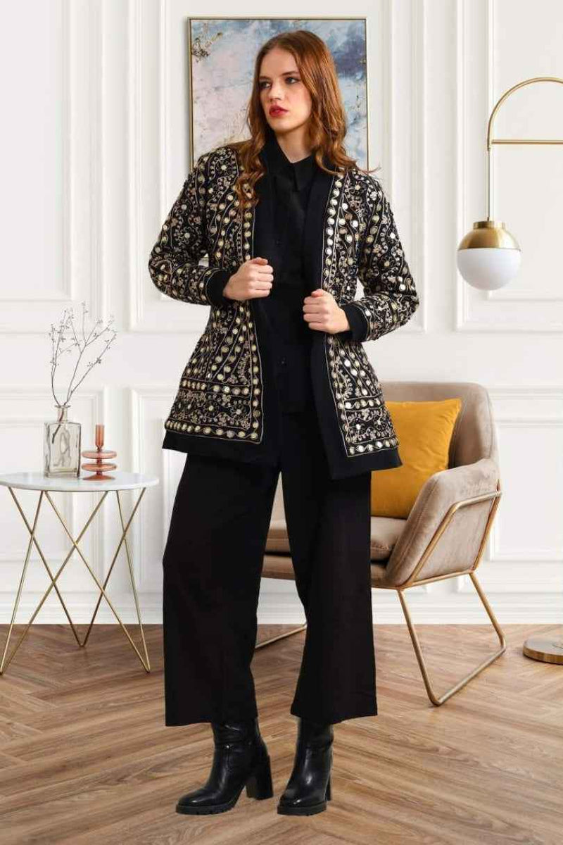 Chaqueta Corta Espejos Artesanal Boho