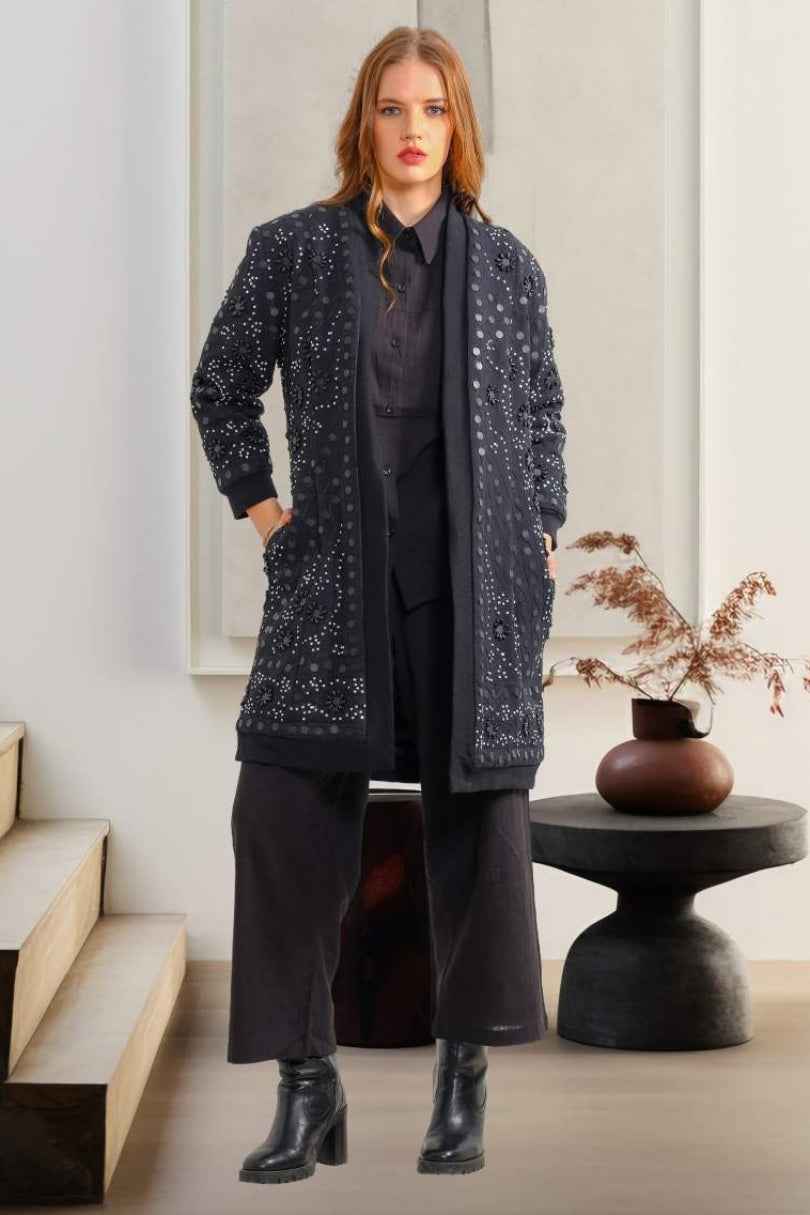 Abrigo Largo Espejos Boho Chic