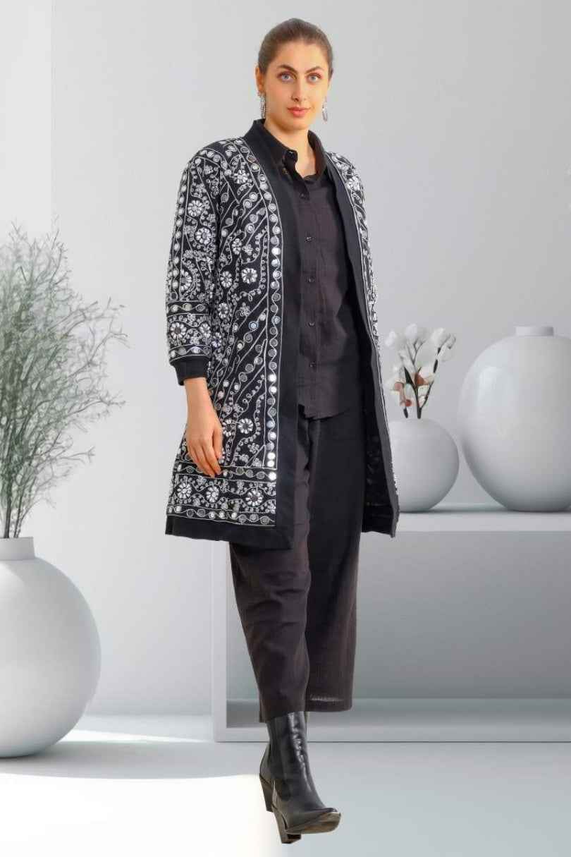 Abrigo Largo Espejos Boho Chic