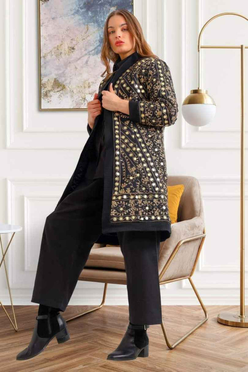 Abrigo Largo Espejos Boho Chic