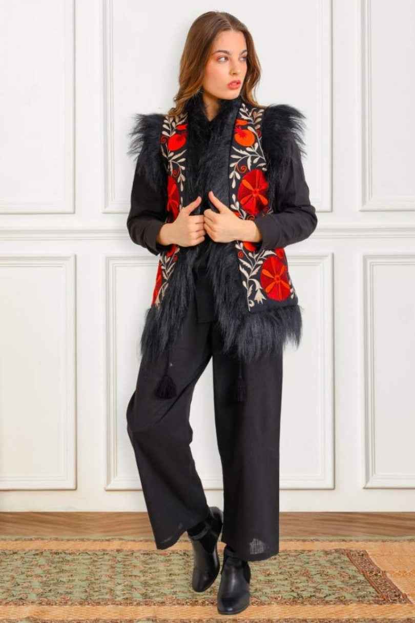 Chaleco Flor del Valle