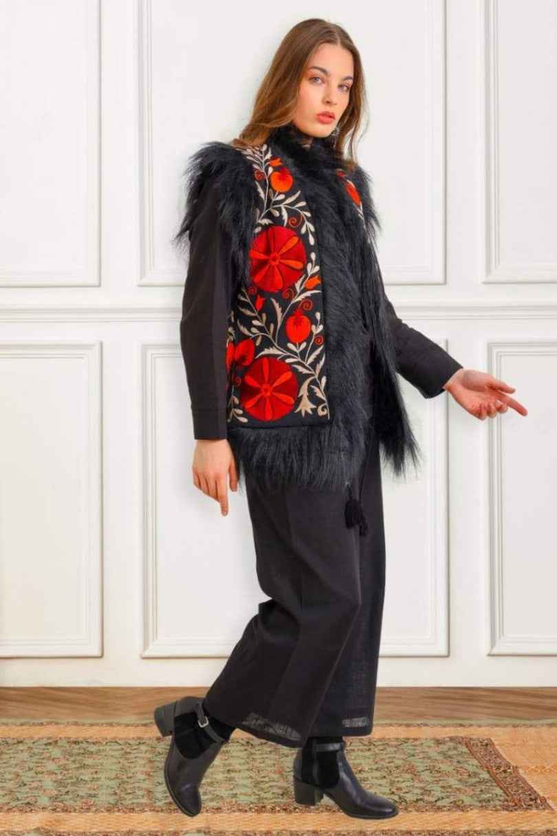 Chaleco Flor del Valle