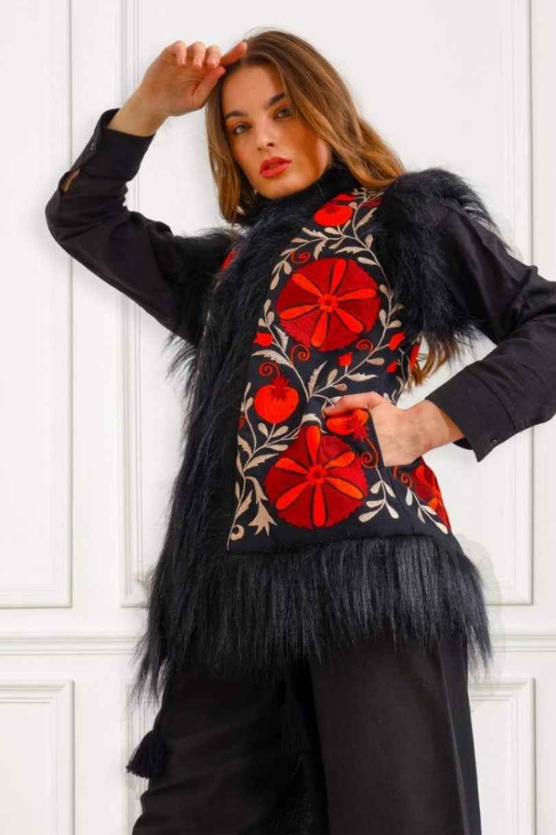 Chaleco Flor del Valle