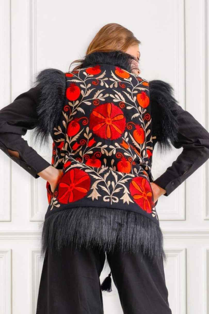 Chaleco Flor del Valle