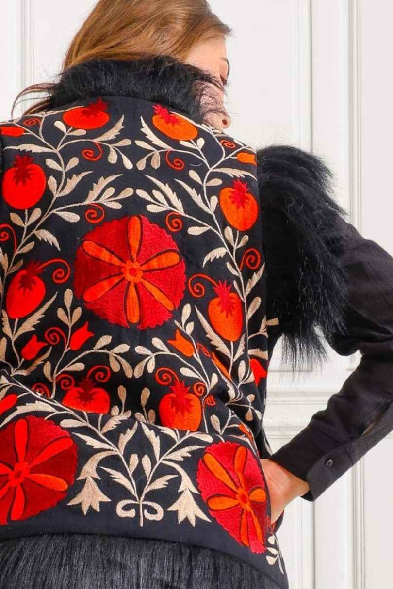 Chaleco Flor del Valle