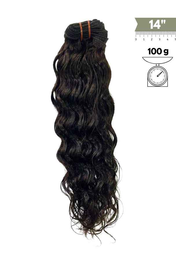 Extensiones de Cabello Natural Remy Rizado Cosido 35 cm (14”) Virgin Hair