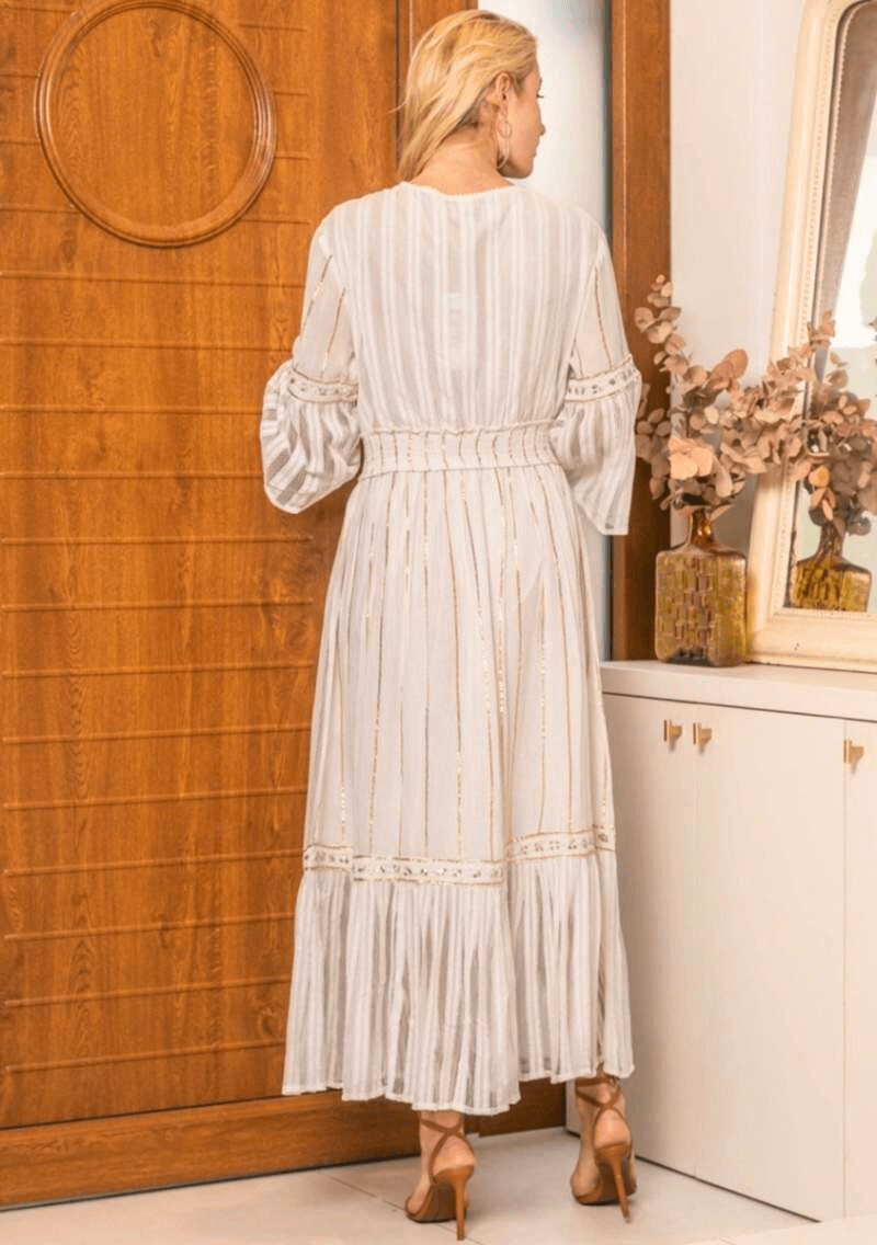 Vestido “Flor de Viento” Bordado Boho - Sufi Boho