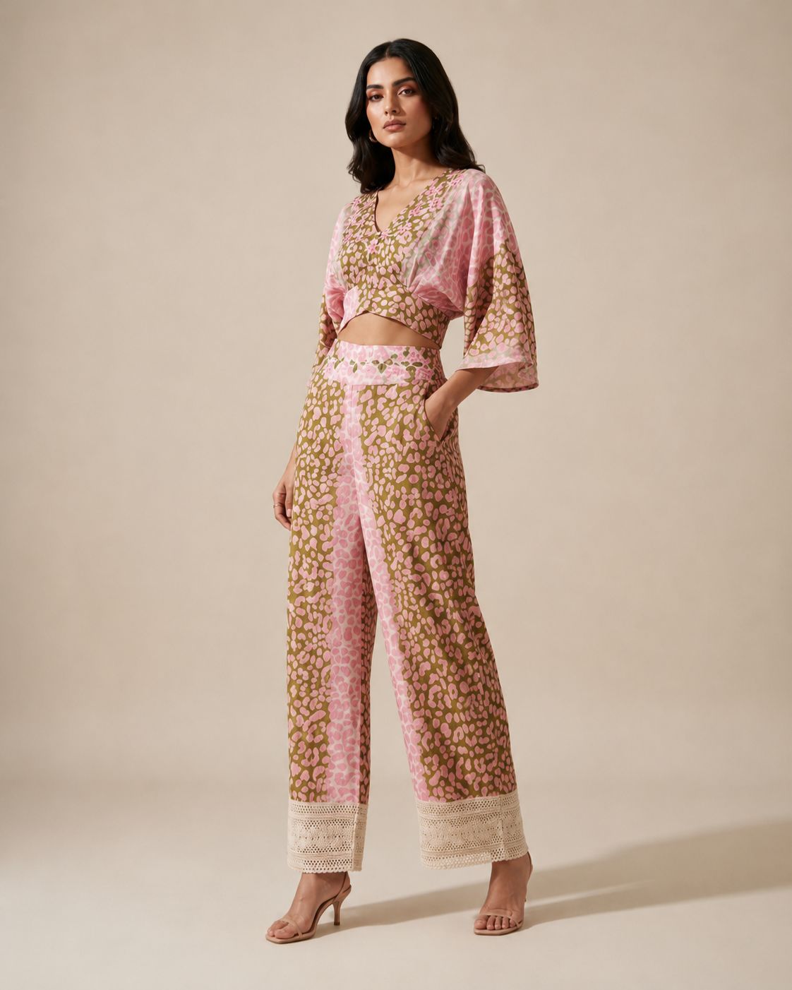 Flora – Embroidered Boho Set | Artisan Flowy Top and Pants