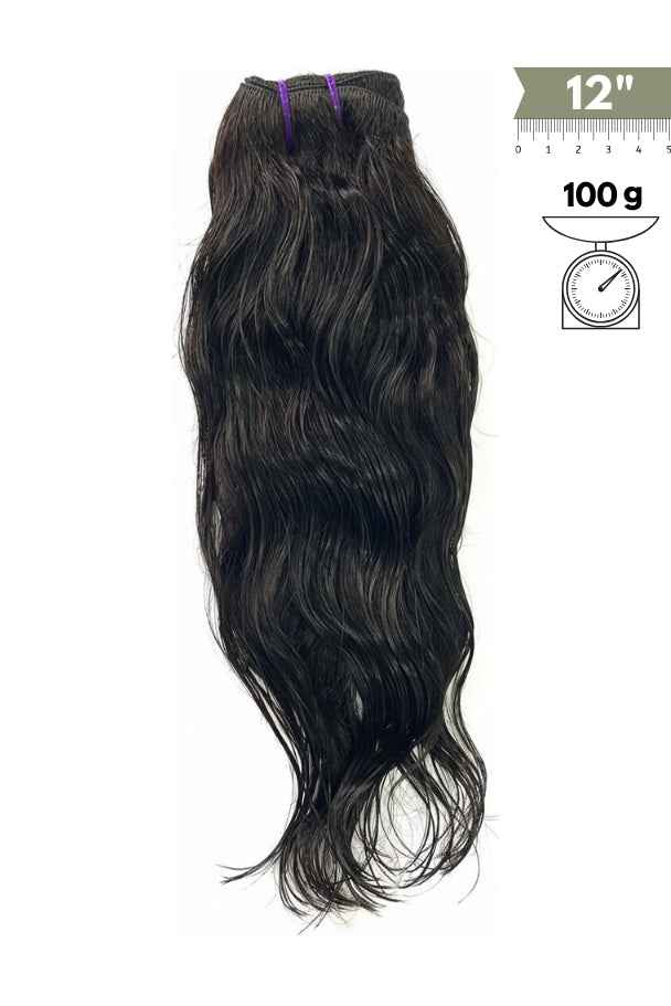 Extensiones de Cabello Natural Remy Ondulado Cosido 30 cm (12”) Virgin Hair