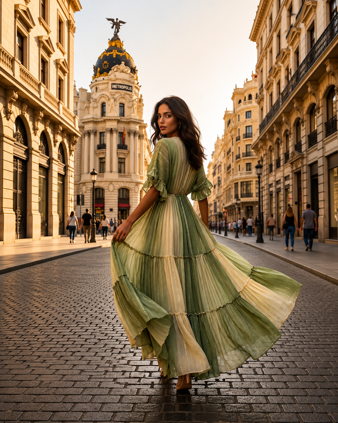 Vestido Fleur d'Élégance-Bordados florales exclusivos, tejido ligero y una silueta fluida que realza tu belleza con naturalidad y sofisticación.